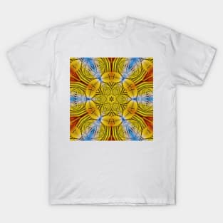 square format design inspired by nature in floral fantasy T-Shirt